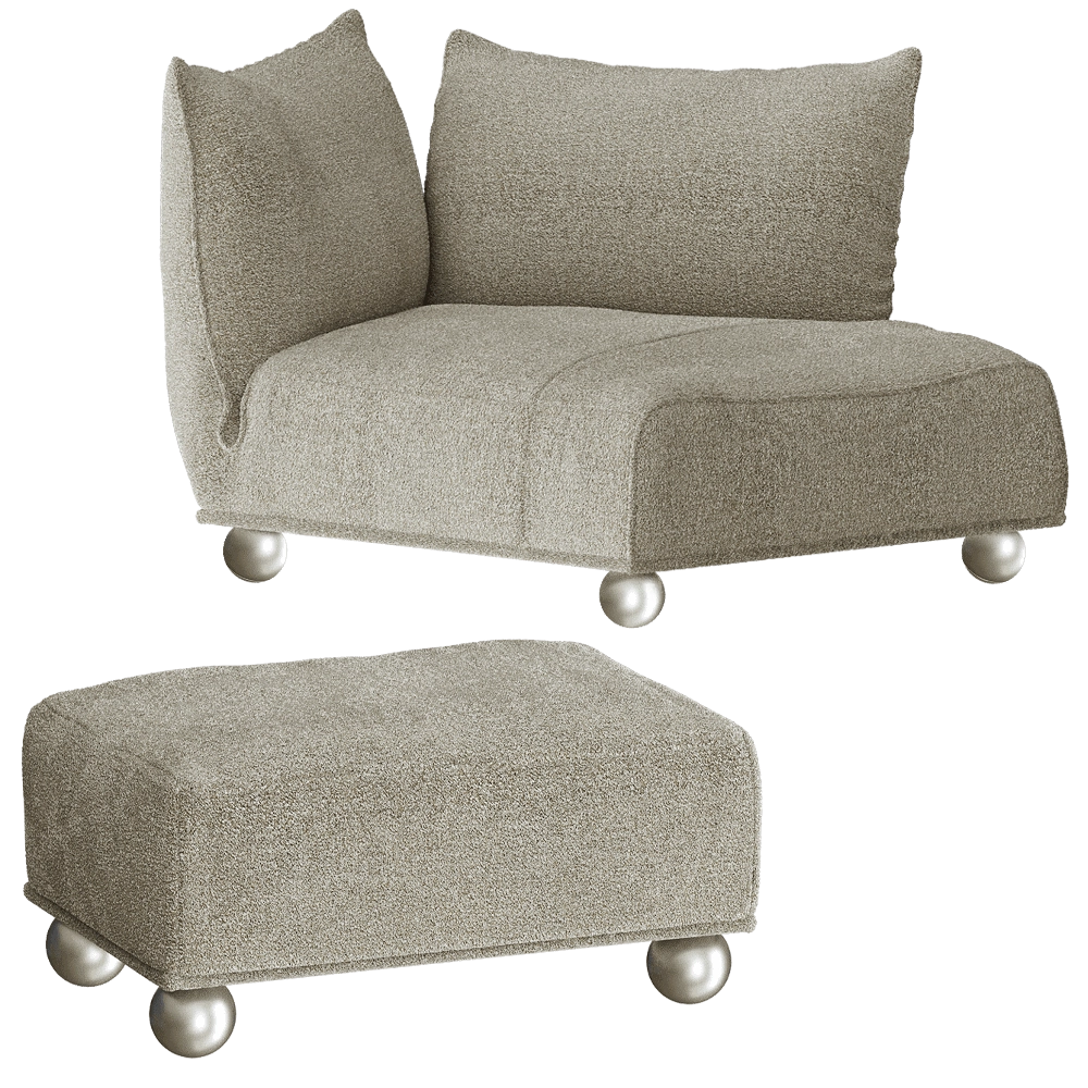 Edra - Soft seating STWPF1 and STWPLTdx 3D Model