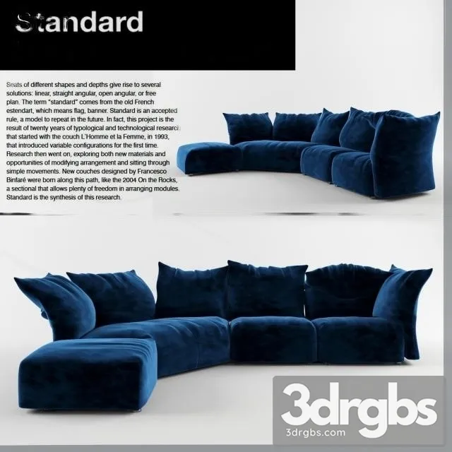 Edra Standart Sofa 02 3D Model Free
