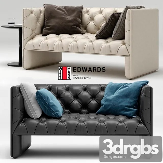 Edwards sofa 2 3D Model Free
