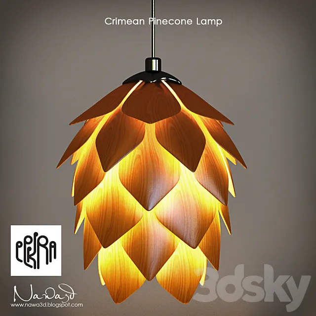 Eekra _ Crimean Pinecone Lamp 3D Model