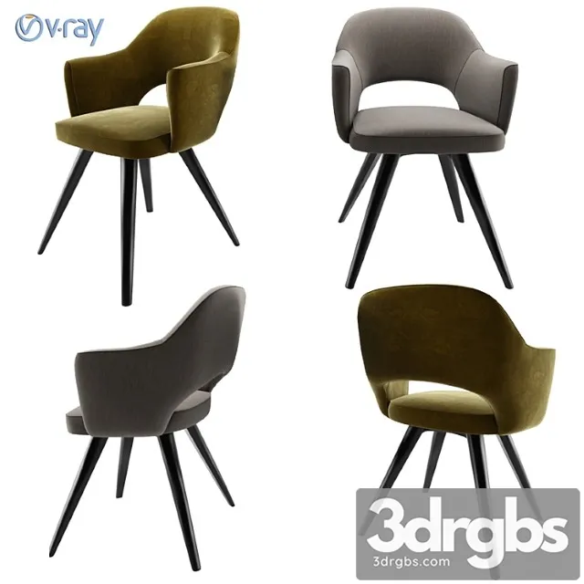 Eero saarinen executive steel swivel mid century 2 3D Model Free