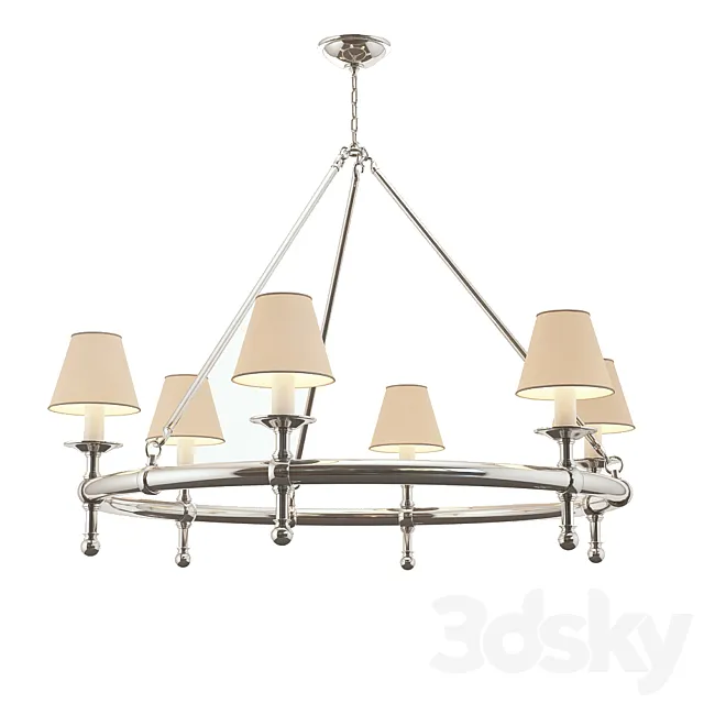 EF Chapman In Classic Polished Nickel Ring 3D Model