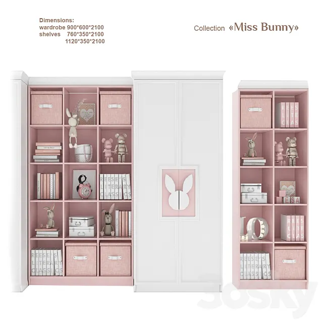 EFI Concept Kid _ Miss Bunny - Shelf Inserts 3D Model