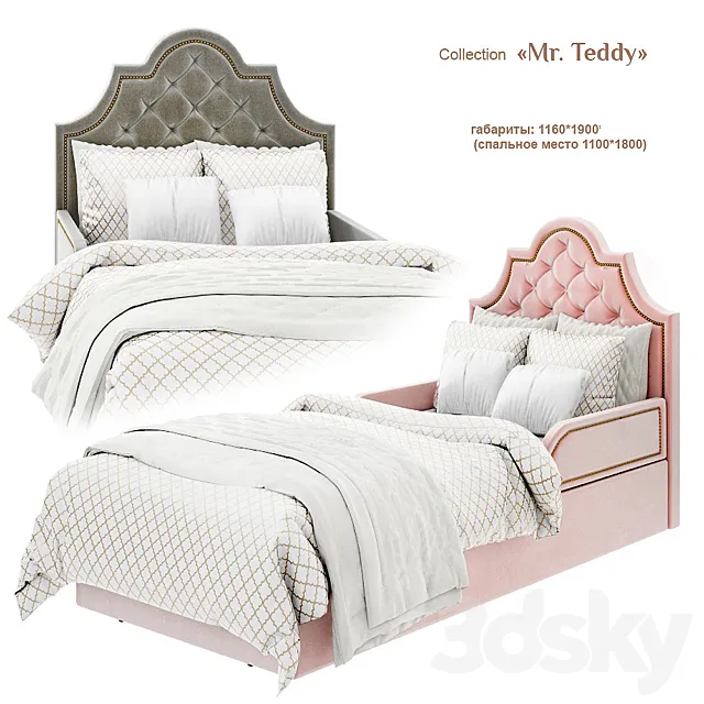 EFI Kid Concept _ Mr. Teddy - bed_4 3DModel