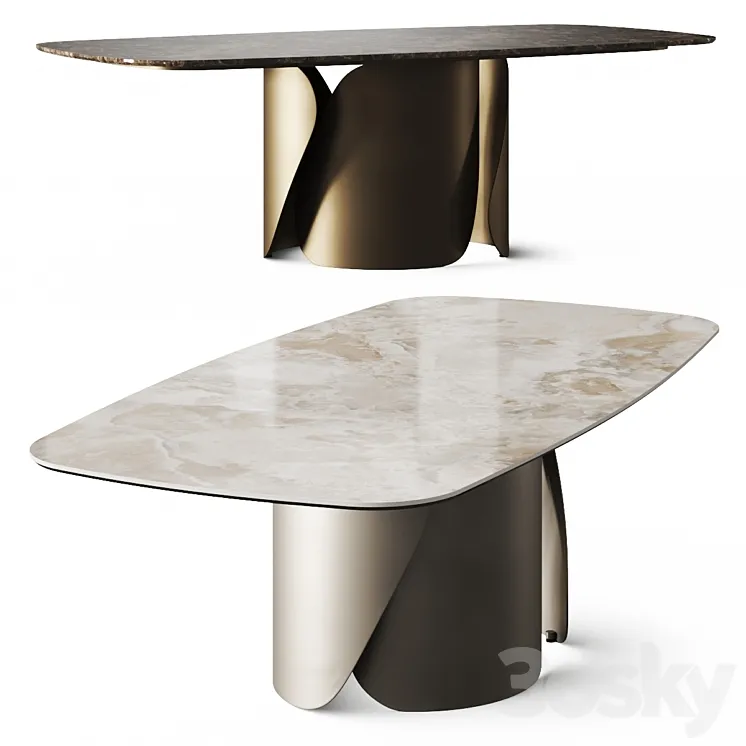 Eforma Onda Dining Table 3D Model Free
