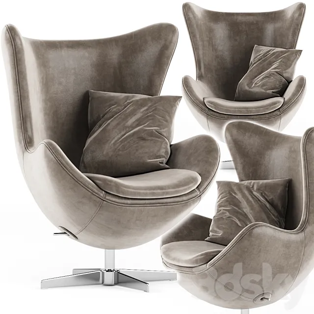 Egg armchair 3D Model