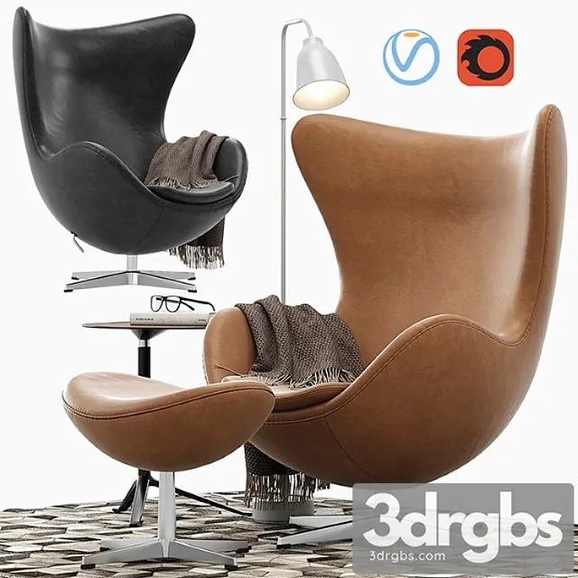 Egg Lounge Chair 3D Model Free