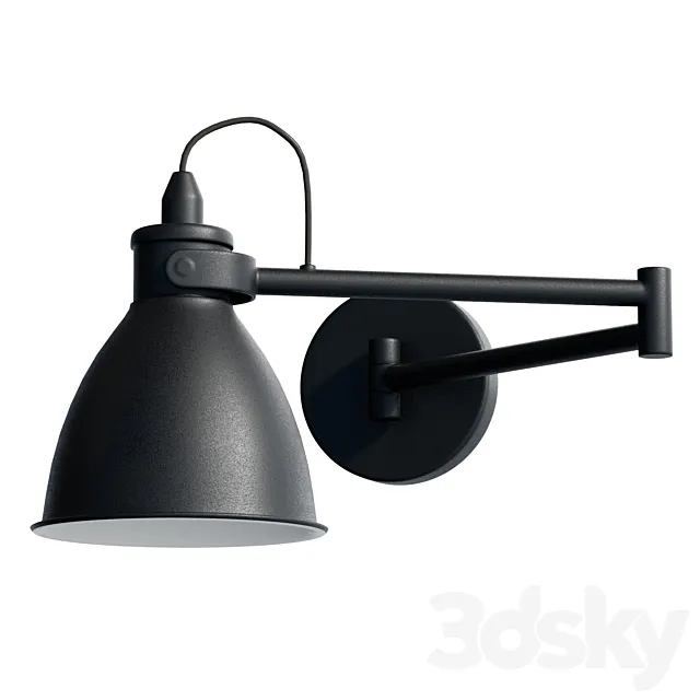 Eglo San Dome Wall Light Black 3D Model