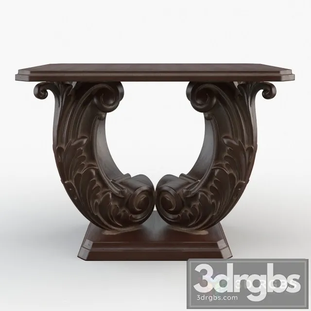 Egyptian Revival Console Table 3D Model Free