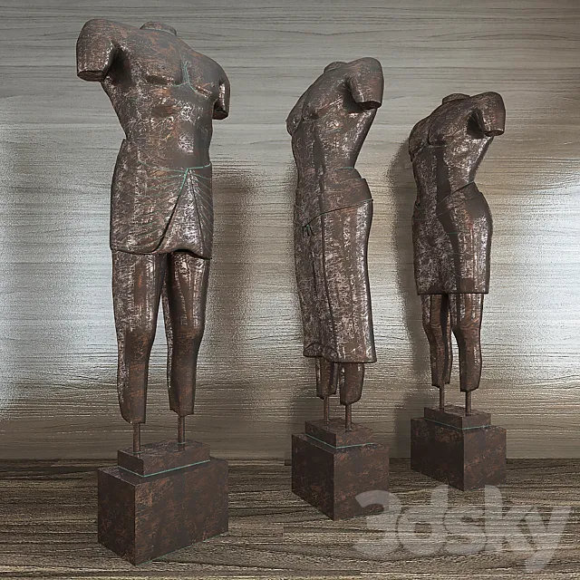 Egyptian statue 3D Model