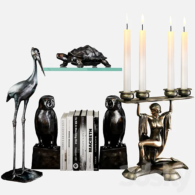 Eichholtz Accessories collection set 4 3DModel