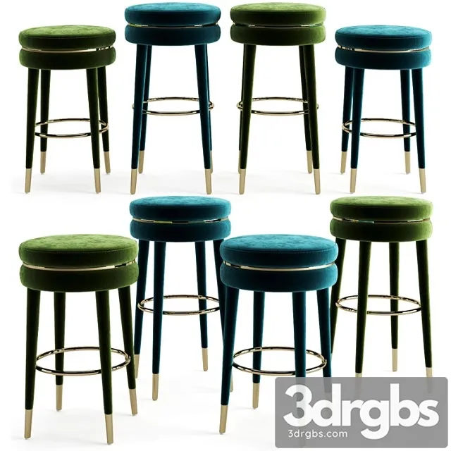 Eichholtz Bar And Counter Stool Parisian 3D Model Free