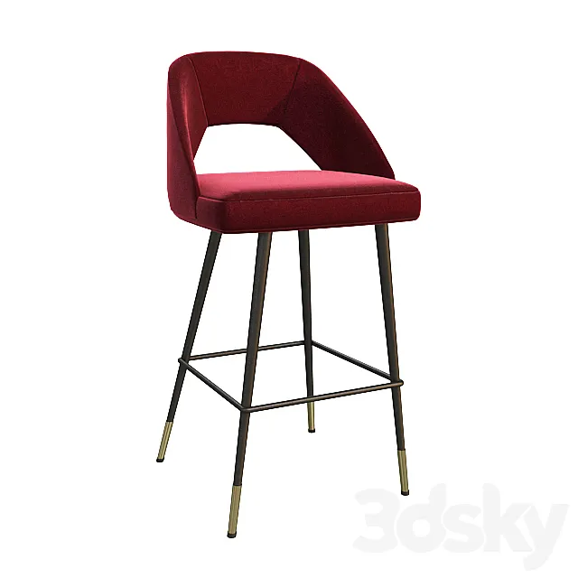 EIchholtz Bar Stool Avorio 3D Model