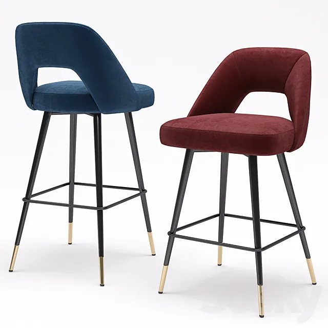 Eichholtz Bar Stool Avorio 3DModel