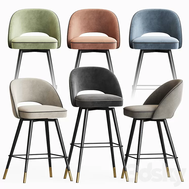 Eichholtz Bar Stool & Counter Stool 3D Model