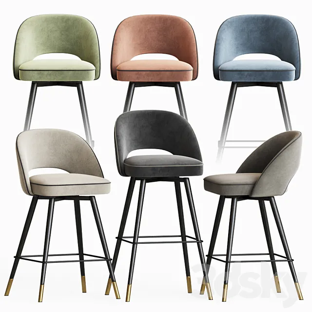 Eichholtz Bar Stool & Counter Stool 3DModel