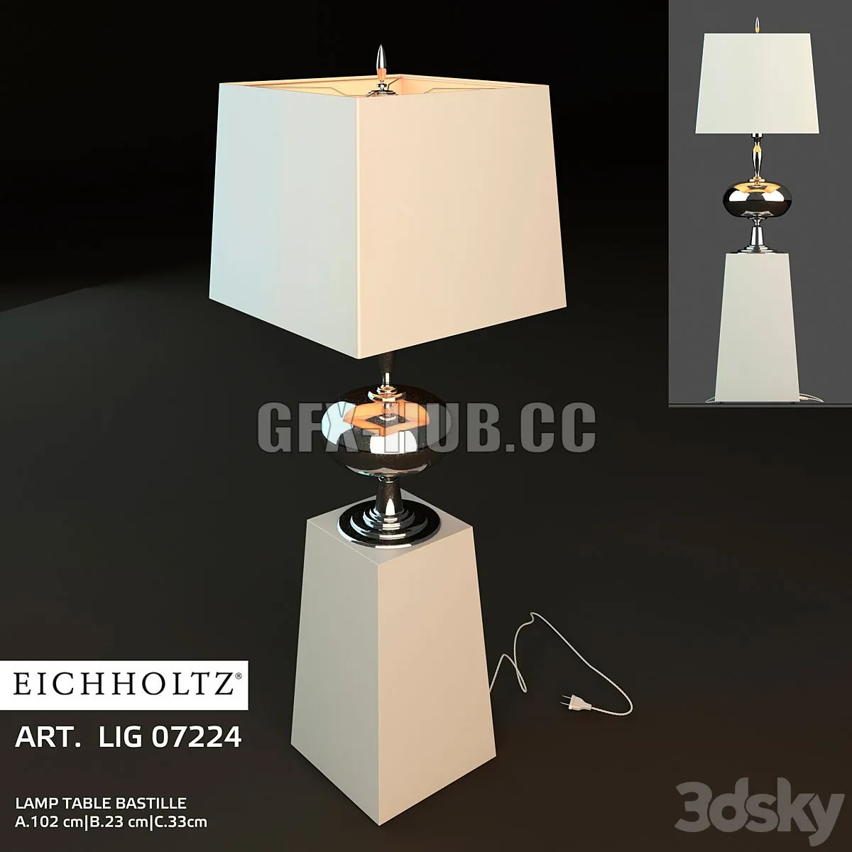 Eichholtz Bastill table lamp Free Download