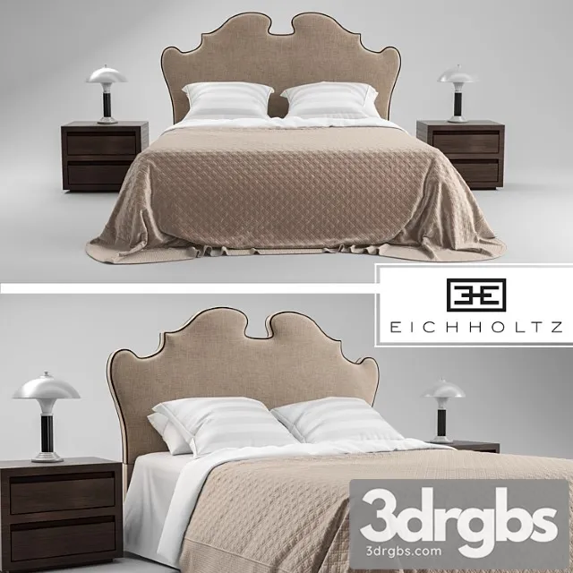 Eichholtz bed boudoir 2 3D Model Free