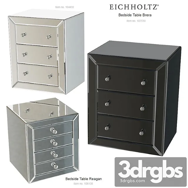Eichholtz bedside table brera 107530 104432 reagan 106138 2 3D Model Free
