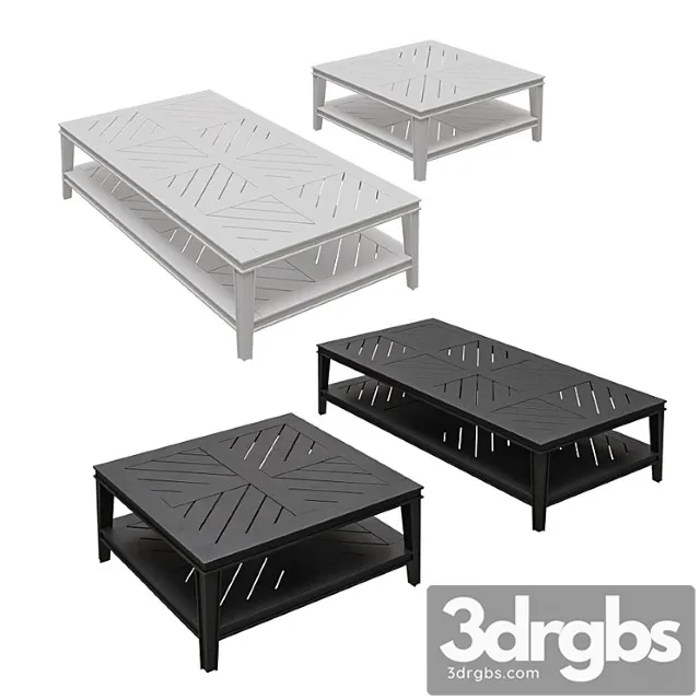 Eichholtz - bell rive square and rectangular 2 3D Model Free