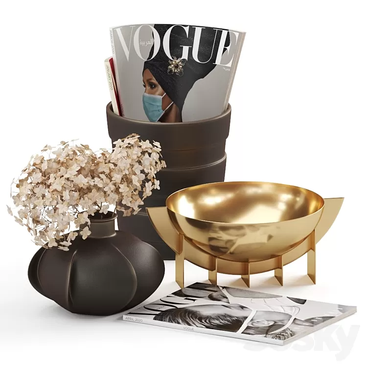Eichholtz Bella Decorative Set 3D Model