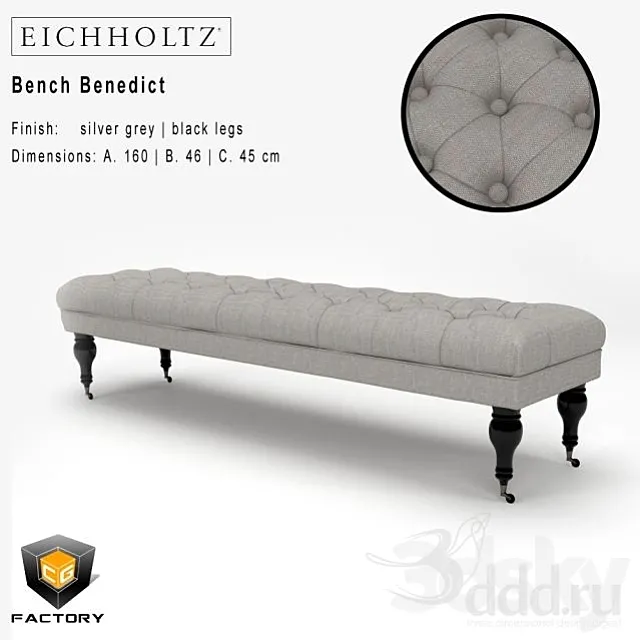 Eichholtz Bench Benedict 3D Model