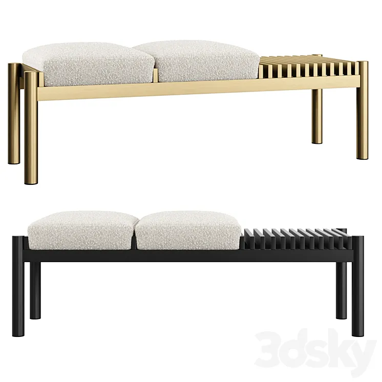 Eichholtz Bench Bibi 3D Model Free