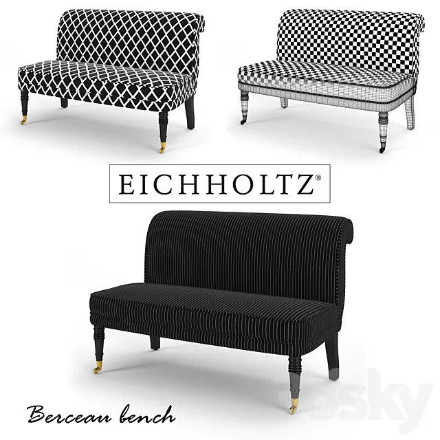 Eichholtz Berceau bench 3D Model