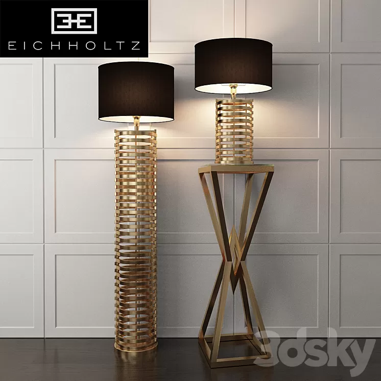 Eichholtz Boxter lamp set 3D Model