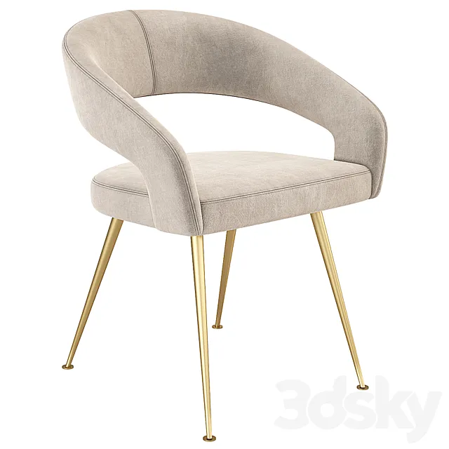Eichholtz Bravo Dining Chair 3D Model