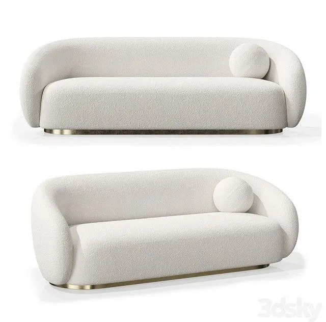 Eichholtz brice sofa (white) 3D Model