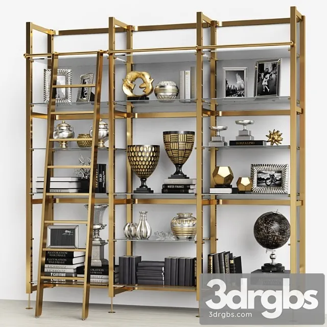 Eichholtz cabinet delano with stairs 109998 2 3D Model Free
