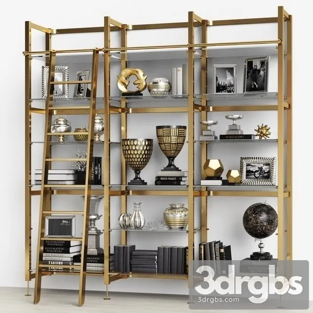 Eichholtz Cabinet Delano With Stairs 3D Model Free