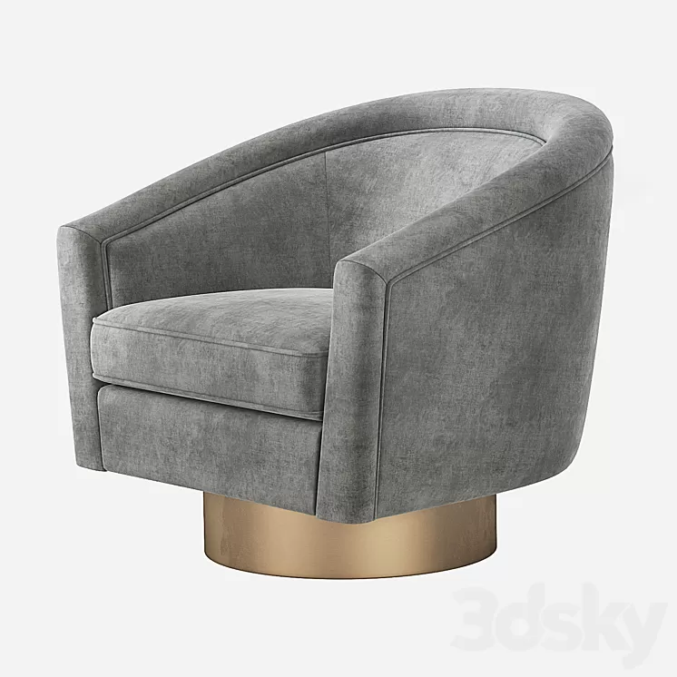 Eichholtz Catene Swivel Barrel Chair 3D Model