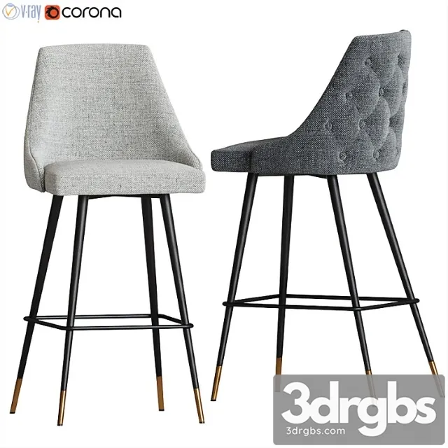 Eichholtz cedro barstool 2 3D Model Free