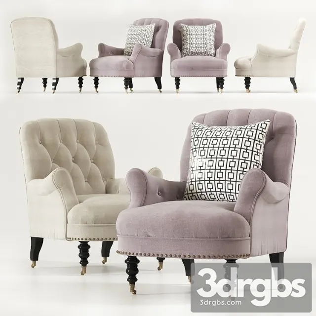 Eichholtz Chair Barrington 3D Model Free