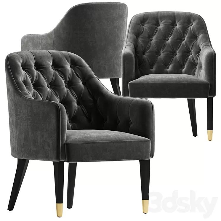 Eichholtz Chair Cyrus 3D Model Free