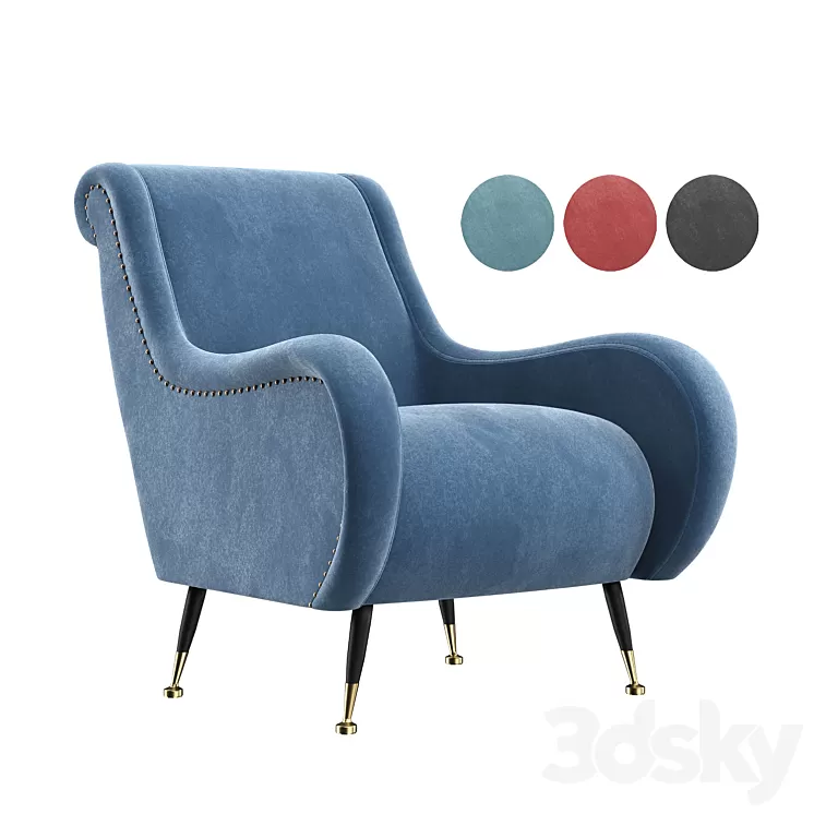 Eichholtz Chair Giardino 3D Model Free Download