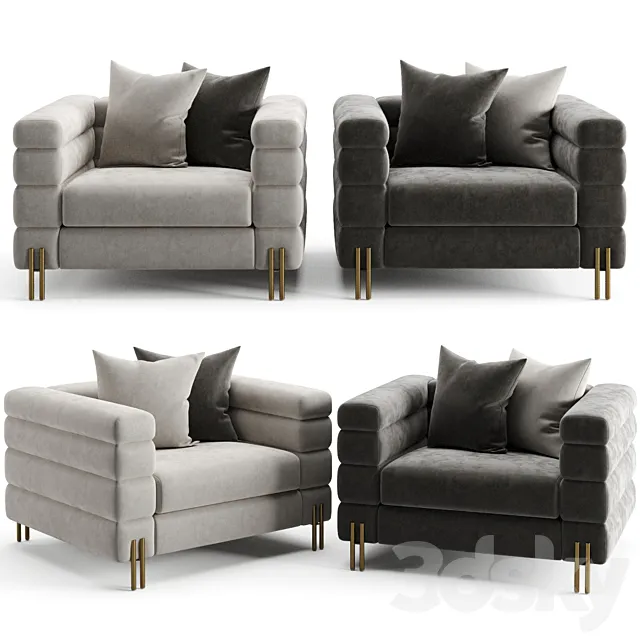 Eichholtz chair york 3D Model