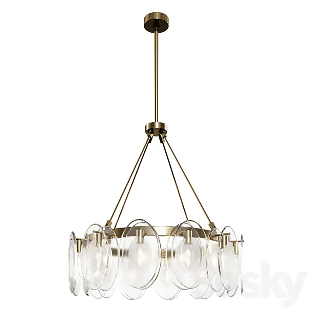 Eichholtz chandelier CHANDELIER SUBLIME lamp 3D Model