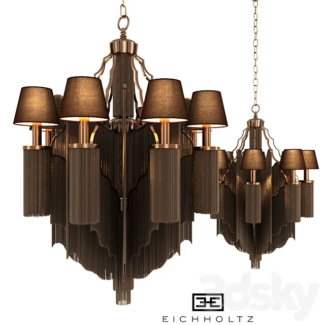 Eichholtz - Chandelier Fringe L 3D Model