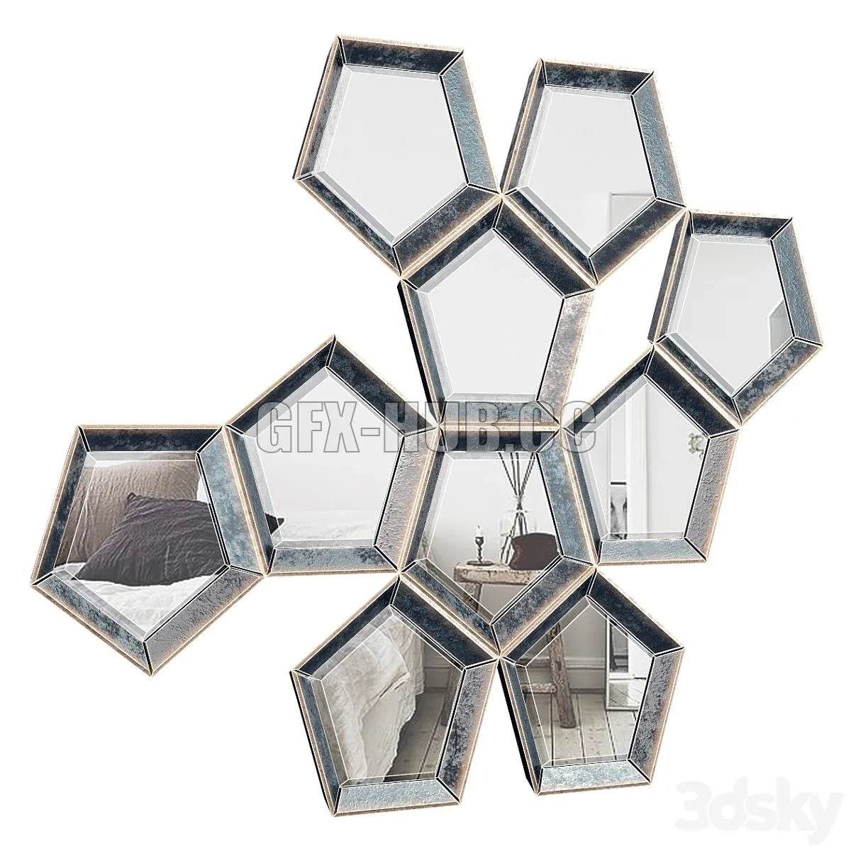 Eichholtz Cheyenne Mirror 109971 3D Model