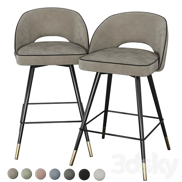 Eichholtz Cliff semi-bar chair 3DModel