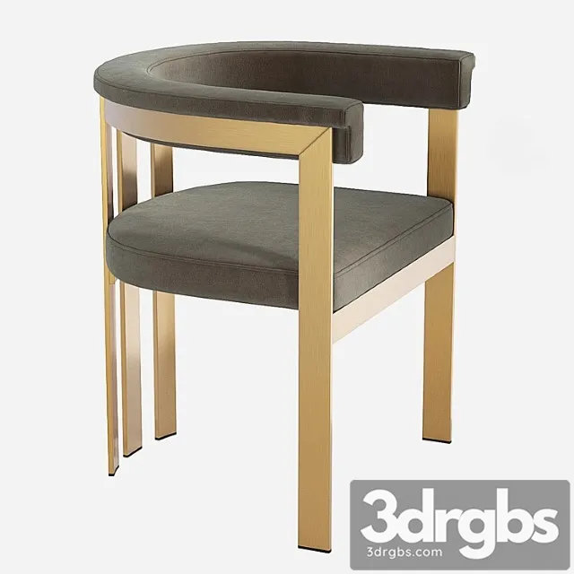 Eichholtz clubhouse dining chair 2 3D Model Free