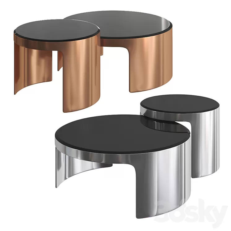 Eichholtz - Coffee Table Piemonte set of 2 3D Model Free