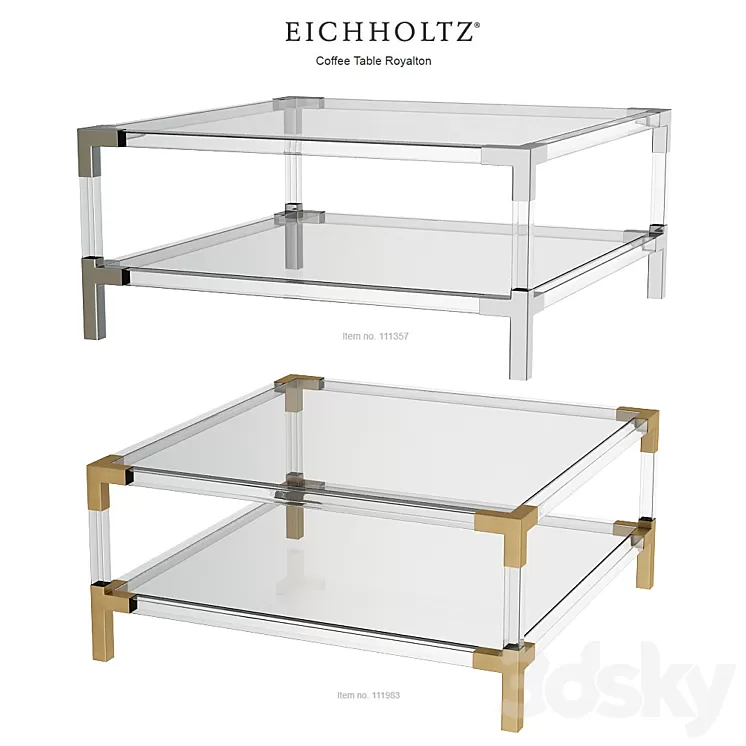 EICHHOLTZ Coffee Table Royalton 111983 111357 3D Model