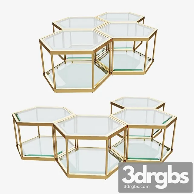 Eichholtz coffee table sax 2 3D Model Free