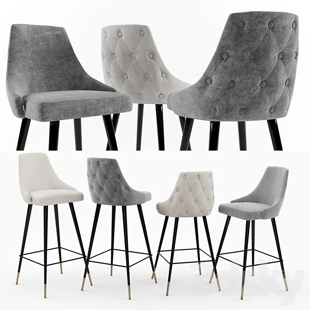 Eichholtz. Counter Stool Cedro 3DModel