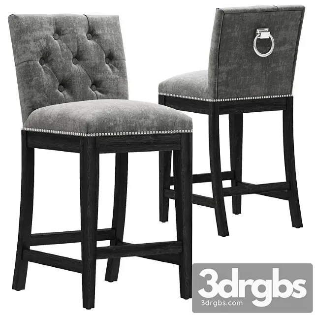 Eichholtz Counter Stool Domino 1 3D Model Free