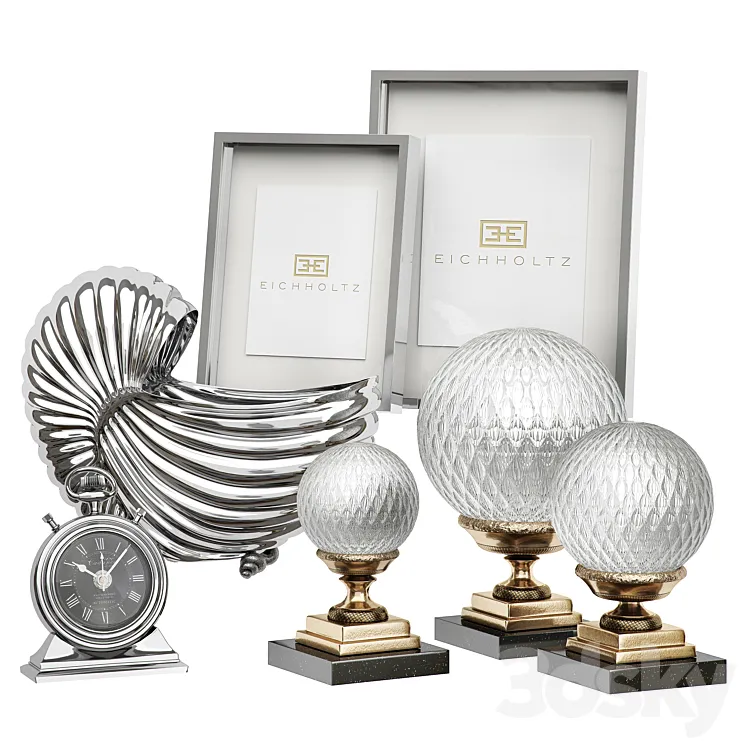Eichholtz Decoration Set 3 3D Model Free